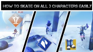 HOW TO EAGER EDGE SKATE ON EACH CLASS FOR CONTROLLER  Destiny 2 [upl. by Nesline]