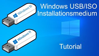 Tutorial DE Windows 1011 Installationsmedien erstellen ReUpload [upl. by Yelreveb]