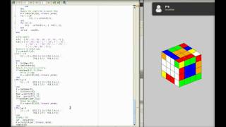 Solving a 4x4x4 Rubiks Cube in matlab [upl. by Jermayne675]