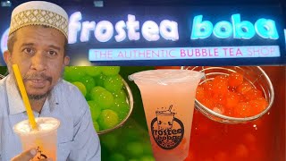 FROSTEA BOBA In Gulistan e Johar  Street Food  Captain Arsi [upl. by Leyla]