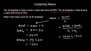 Combining Means [upl. by Belak]