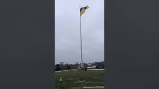 Kyiv War Memorial and KyivPechersk Lavra in the distance Ukraine Україна March 2021 [upl. by Aremus]