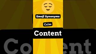 Emoji Vocabulary 😌 Relieved Face Synonyms emojiwordplay english vocabulary [upl. by Suirradal]