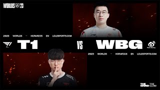 Weibo Gaming vs T1  Worlds2023  Gran Final  Partida 1 [upl. by Ennazzus]