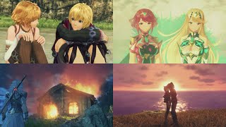 Xenoblade Trilogy  All Ending Themes Future Connected Excluded [upl. by Aibsel]