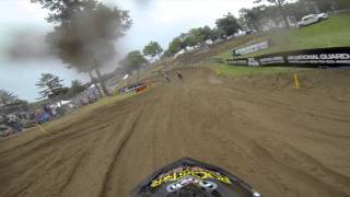 GoPro HD Blake Wharton Practice Lap  Southwick MX Lucas Oil Pro Motocross Championship 2013 [upl. by Tarsuss]