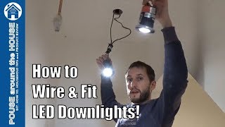 How to install downlightersdownlights LED downlight installation [upl. by Ainafetse]