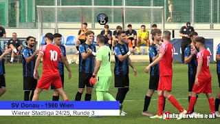 Highlights SV Donau 1980 Wien Wiener Stadtliga 2425 [upl. by Wilmar858]