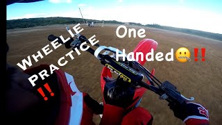 WHEELIE PRACTICE Honda CRF150R [upl. by Zachariah]