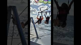 Parasail is cool parasailing fun adventuresports adventure [upl. by Nuhsyar445]