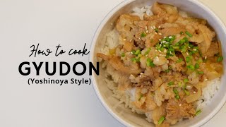 Gyudon Inspired Japanese Beef Bowl beefrecipe beef [upl. by Nosrettap]