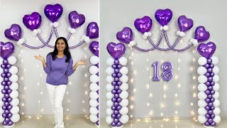 18th Birthday Balloon Décor quotIdeas [upl. by Artcele317]