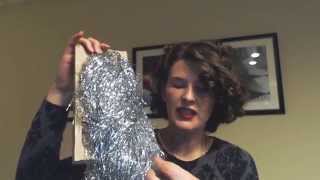 What To Do With Leftover Christmas Tinsel Make Yarn  Episode 43  Daily Vlog  Expertly Dyed [upl. by Adigirb]