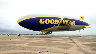 Goodyears Wingfoot One blimp flies over Topeka for first time in 16 years [upl. by Juetta451]