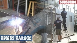 Metal Shed Build for Trunkster Luggage  Jimbos Garage [upl. by Attelra]