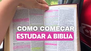 Como Começar Estudo Biblico  livro de JOÃO e anotações [upl. by Llecrad]