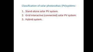 stand alone and grid connected pv system [upl. by Eimac]