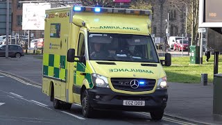 Northern Ireland Ambulance responding with siren and lights [upl. by Kissee626]