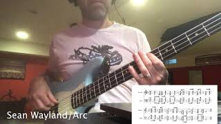 Playing syncopated funk bass guitar using the drum app Metronomics [upl. by Lenoj708]