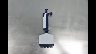 Rainin Pipet Lite XLS Multichannel Pipette Video ID 22963 [upl. by Adnal]