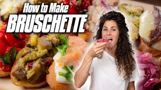 How to Make Italian BRUSCHETTE  The Basics amp Beyond of Bruschetta [upl. by Nivk]