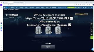 The 1xBet Thimbles Script Your Edge to Victory 🚀 [upl. by Haldeman]