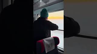 POV train ride from Kiruna to Abisko arcticadventure trainjourney [upl. by Enywad]