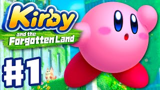 Kirby and the Forgotten Land  Gameplay Walkthrough Part 1  Natural Plains 100 Nintendo Switch [upl. by Yelhs]