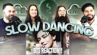 V of BTS quotSlow Dancing MV  Live Performancequot Reaction  Such a catchy song 😮🔥  Couples React [upl. by Augustin]