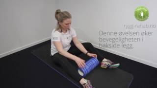 LEGG Tøyeøvelse for legg med foamroller [upl. by Anayra]