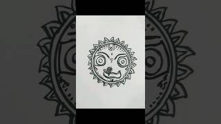 Jagannath ji drawing new art jagannath trending viral drawing [upl. by Sheridan]