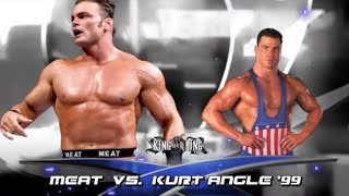 WWF King of the Ring 1999 Match 1 Meat vs Kurt Angle [upl. by Eerahc]