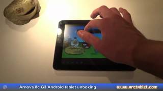 Arnova 8c G3 review  tablet unboxing [upl. by Mathre350]