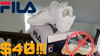 FILA MENS DISRUPTOR 2 PREMIUM UNBOXING [upl. by Egiedan]