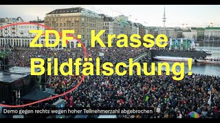 ZDF Krasse BildFälschung bei Protest gegen rechts [upl. by Hadley805]