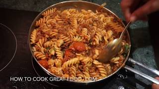 Easy Ground Beef Tomato Pasta Recipe  Meat sauce [upl. by Aneeh878]