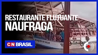 Restaurante flutuante nauflaga em Raposa [upl. by Cerelly]