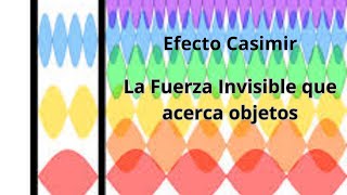 EFECTO CASIMIR la FUERZA INVISIBLE que ACERCA OBJETOS [upl. by Dnomayd]