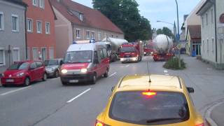 Hochwasser 2013 Feuerwehr Kolonne Plattling [upl. by Yattirb]