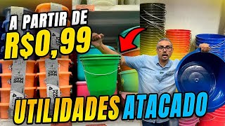 🚨R100🚨 Utilidades Atacado Produtos para o Lar com Preços Imbatíveis no Brás [upl. by Allmon]