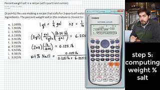 Finding Percent Salt in a Recipe By Weight including quarts and ounces [upl. by Eglantine]