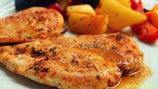 Receta Cena Completa Pechugas de Pollo al horno con Verduras  LaCocinadera [upl. by Gersham425]