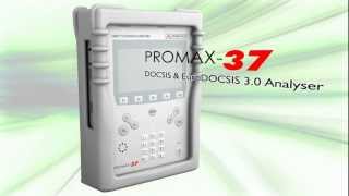 PROMAX37 DOCSIS 30 and EuroDOCSIS 30 CATV Analyser [upl. by Boswall382]