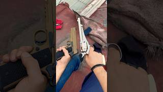 1911 revolver airsoft plinking [upl. by Ellenad]