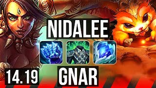 NIDALEE vs GNAR TOP  1800 games Dominating 1347  EUW Grandmaster  1419 [upl. by Farrica982]