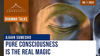 Pure Consciousness is the Real Magic  Ajahn Sumedho  08112024 [upl. by Nodlew211]