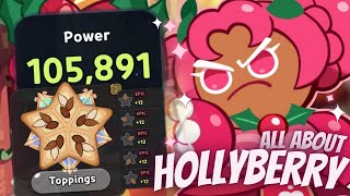 ALL ABOUT Hollyberry Cookie Cd Toppings amp More  Cookie Run Kingdom [upl. by Aihsema]