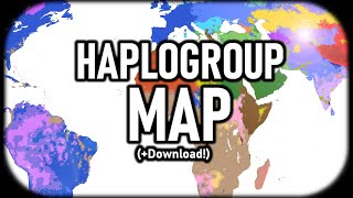 Haplogroup Map of the World Your Genetic Surname Download Link [upl. by Johiah]