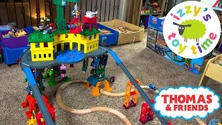 THOMAS TRAIN SUPER STATION Thomas and Friends with Trackmaster  Fun Toy Trains [upl. by Naellij664]