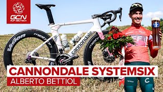 Der Renner vom FlandernGewinner Alberto Bettiol Das Cannondale SystemSix  EF Education–EasyPost [upl. by Anidan]